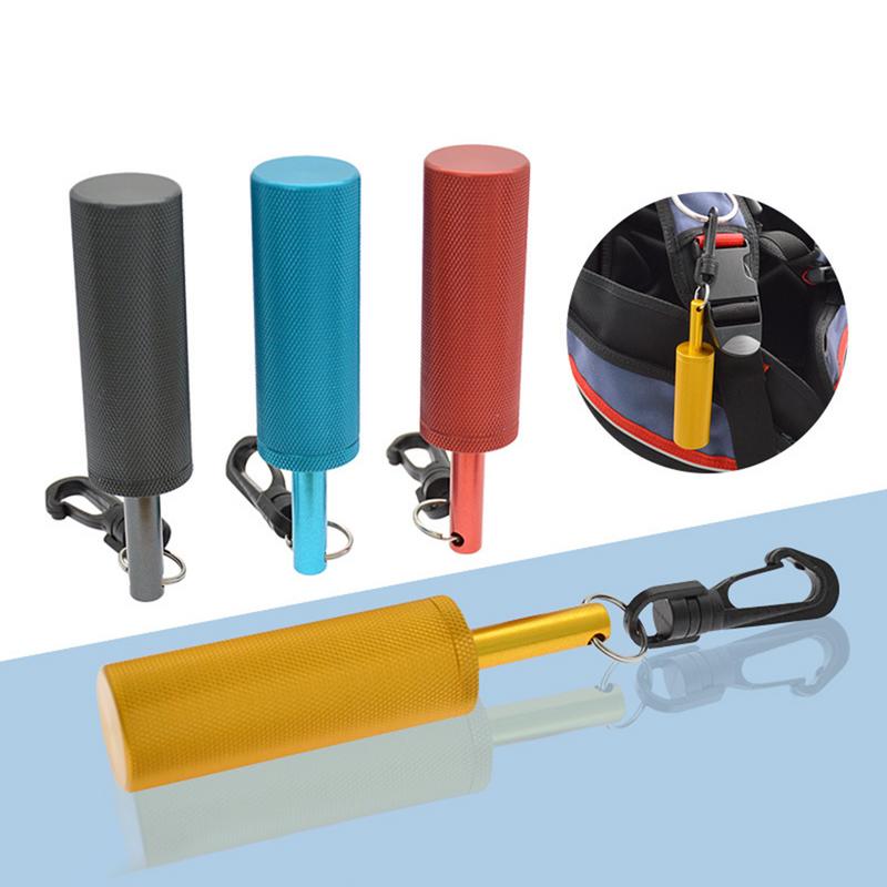 Aluminum Alloy Rattle Scuba Stick Underwater Shaker With Clip Noise Maker Signal Bell Diving Stick Underwater Communication smile