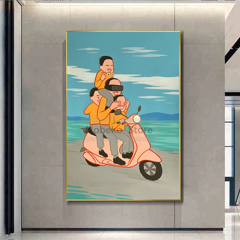 Abstract Funny Joan Cornella Irony Painting Contemporary Humorou Poster Prints Canvas Painting Wall Art Pictures Home Room Decor