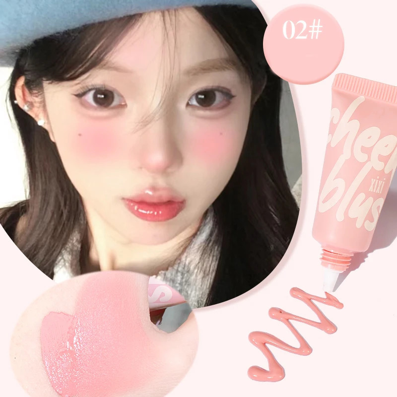 Liquid Blush Cream Eyeshadow Smooth Velvet Matte Pink Blusher Natural Easy To Smudge Cheek Tint Face Contour Brightens Makeup 241112