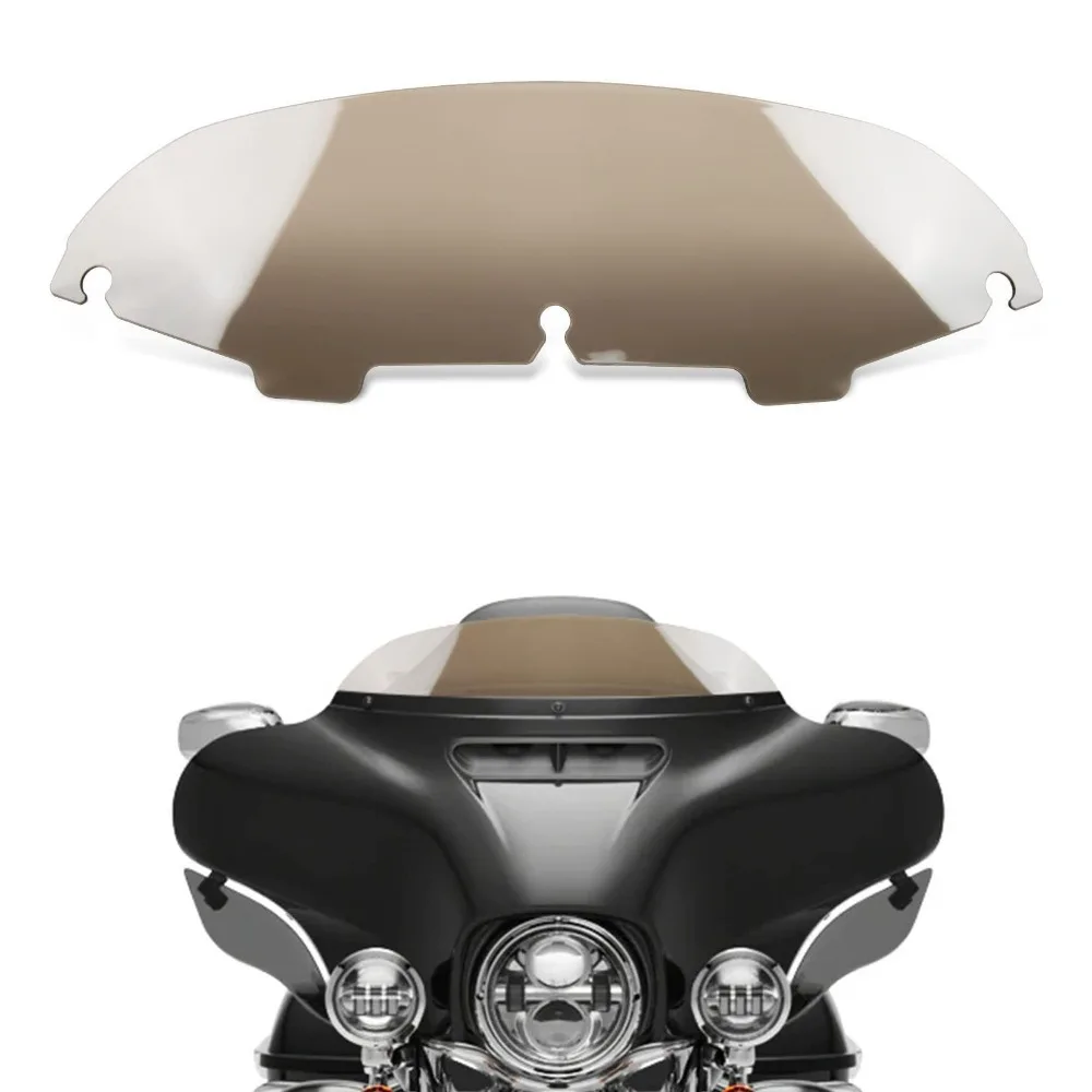 4.5" Wave Motorcycle Windshield Windscreen Wind for Harley Touring Street Glide Electra FLHTCU Ultra FLHTK Tri Glide 1997-2013 4.5" smile 4.
