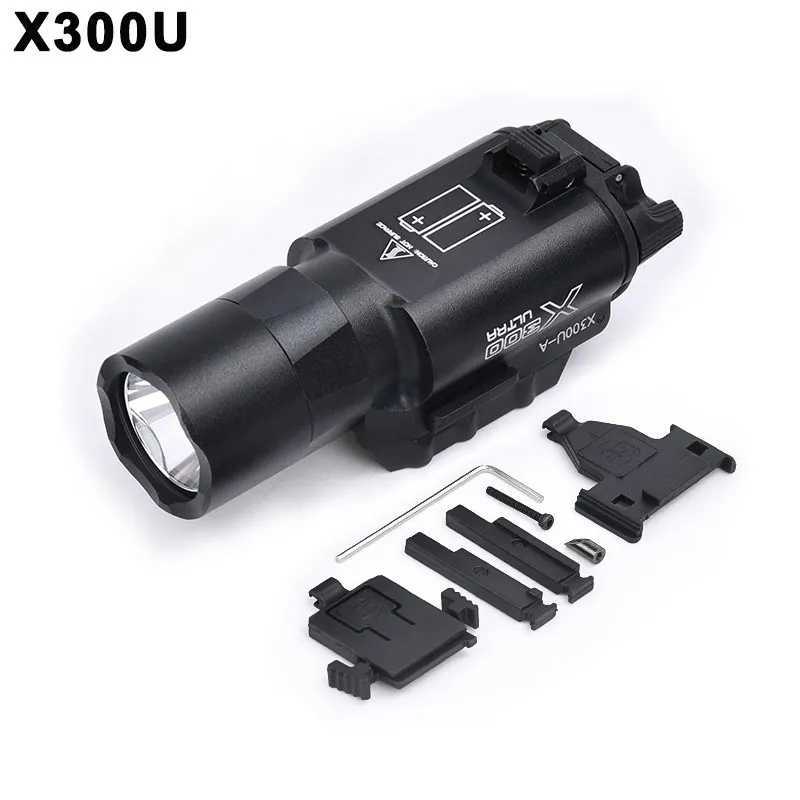 WADSN Metal Surir SF Tactical X300U XH35 X300UH-B flashlight pistol light strobe Glock 17 18 19 gun accessories 20mm rail W241112