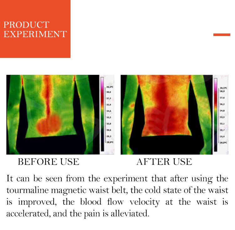 Self-heating Therapy Magnetic Tourmaline Waist Back Support Belt Lumbar Brace Massage Band Health Care for Women and Men smile