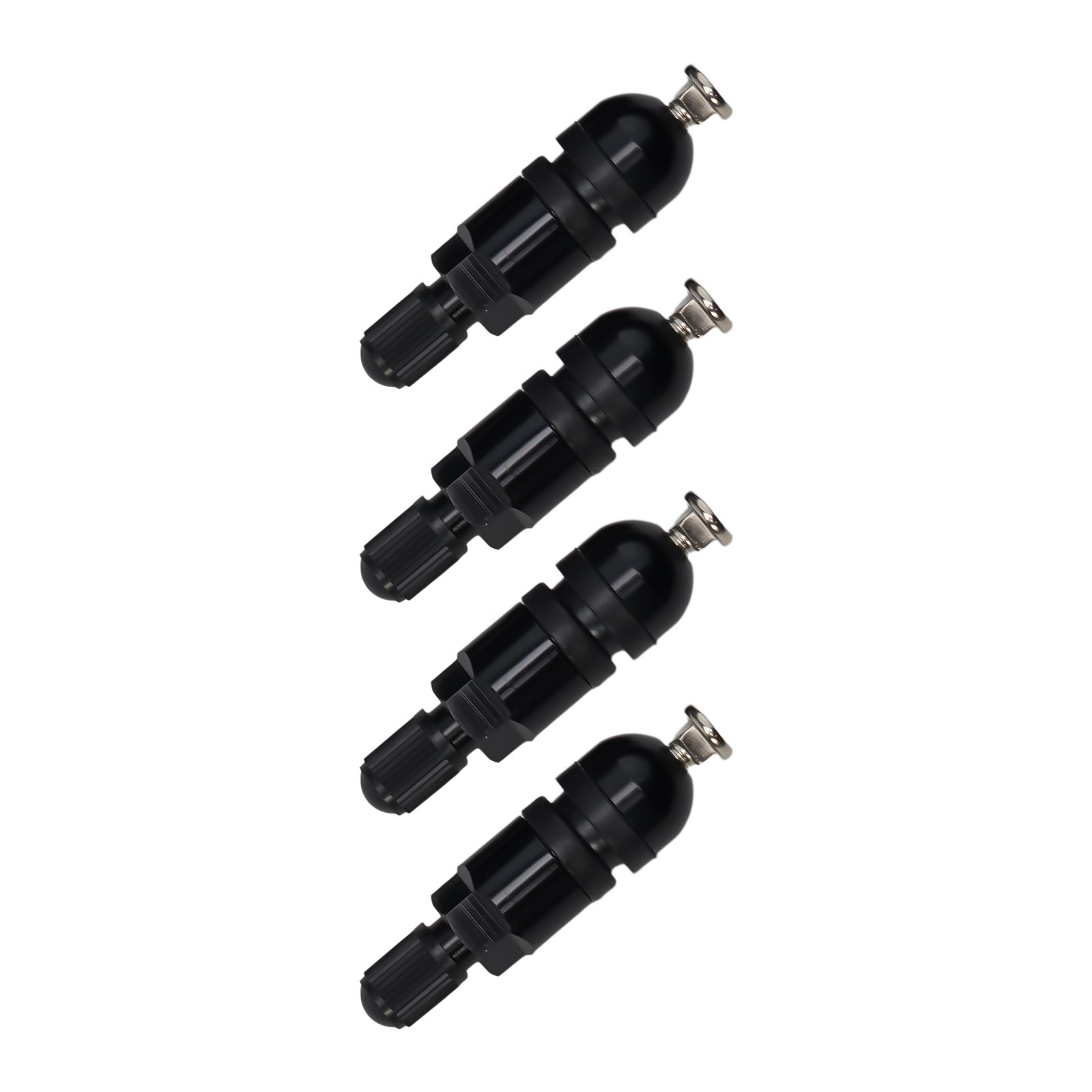 Repair Kit Pressure Monitor Car Repair Tool 4pcs Black Front Left Right Sensor TPMS Valve Stem Sensible Brand New