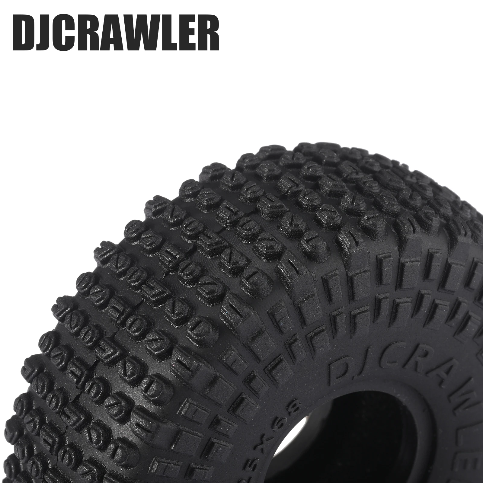 Super Soft Sticky 1.0 Wheel Tires Mud Stud Tires 68*25mm for TRX4M 1/18 1/24 RC Crawler Axial SCX24 FMS FCX24 RC Car Upgrade