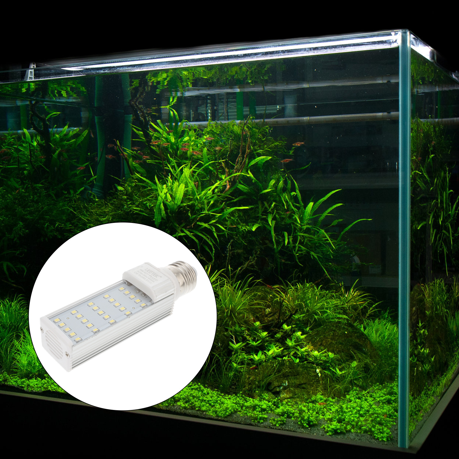 9 W Light for Fish Tank LED Lamp All Aluminum Growing Lights Plants Aquarium Lamps
