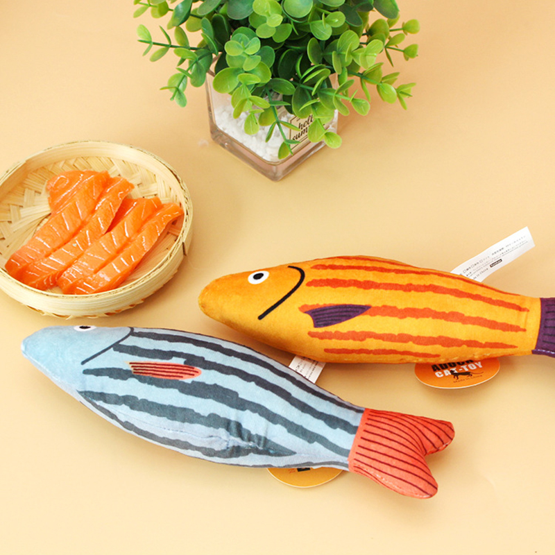 Squeaky Sea Fish Shape Sphynx Cat Toy Caip Plush Stuffed Pet Toys for Cats Gotas Kitten Kedi Funny mascotas Play Accessories