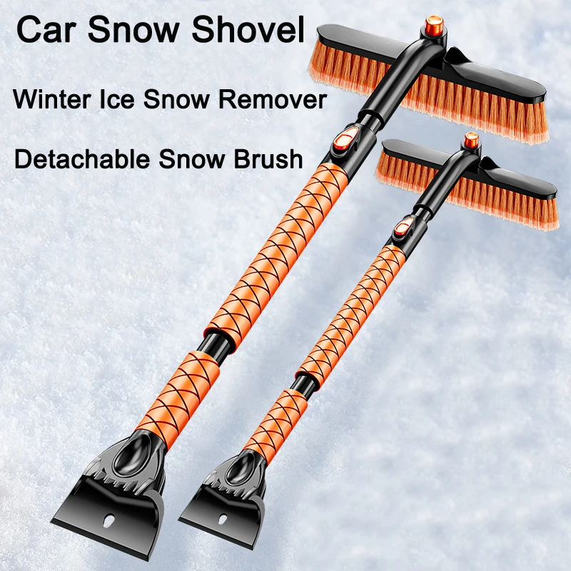 Snow Winter Car Shovel Ice ddmysmile Removing Brush Shovel Ice Scraper Retractable Car Snow Glass Remover Cleaner Tool Wash Accessories Smile