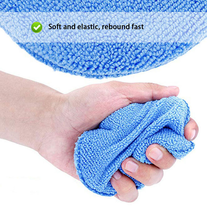 1pc Microfiber Wax Applicator Pad 5" Diameter with Finger Pocket Polish Car Wax Apply Remover Buff Pads