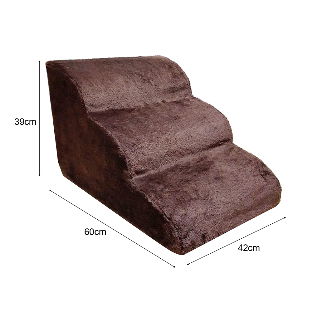 Dog Stairs Non-Slip Pet Ramp Stairs Dog Ramp for Bed Pet Dog Steps 3 Tiers Training Stairs Removable and Washable