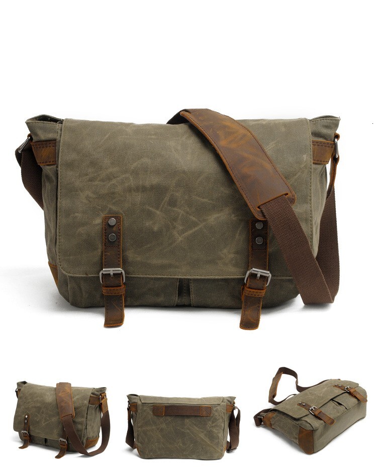 Canvas Messenger Men hot - Laptop Shoulder Bag for School & Work