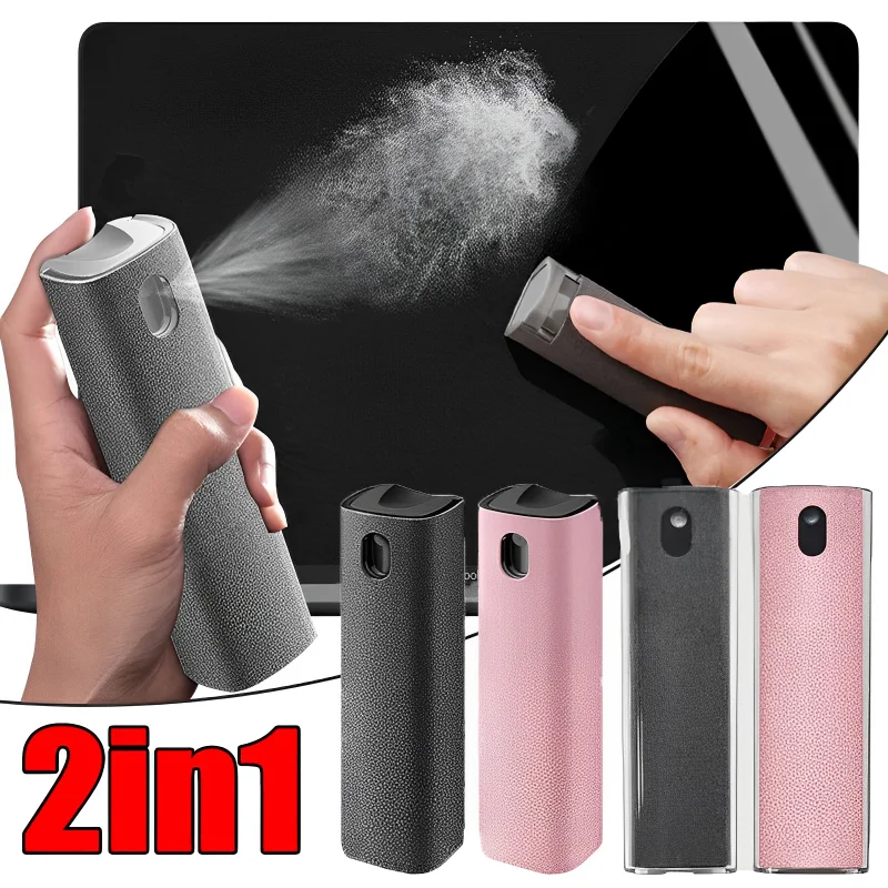 Screen Cleaner Mobile Spray Phone Computer Mobile Phone Screen Dust Remover Tool Car Microfiber Cleaning and Polishing Tool smile