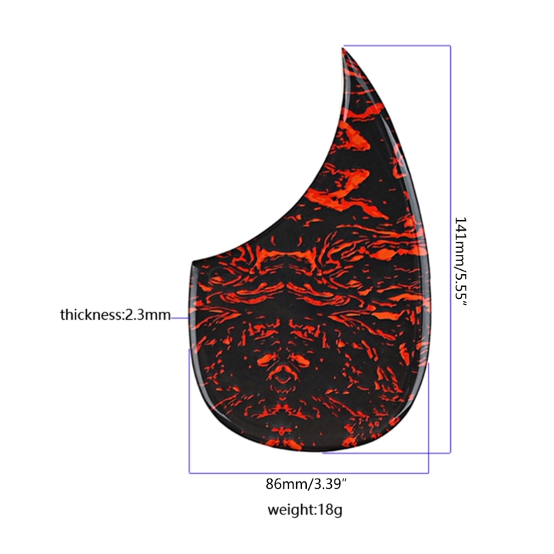 448C Guitar Pick Guard Scratch Plate Adhesive Pickguard Sticker For Acoustic Guitar