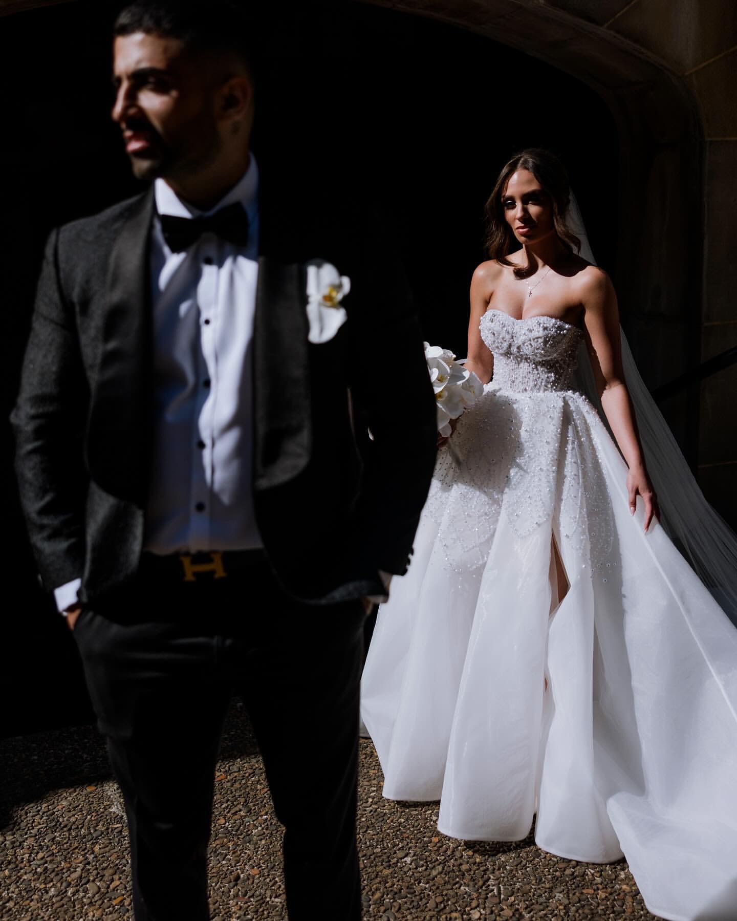 Boho A Line Dress For Bride Beaded Pearls Sweetheart Wedding Dresses Bridal Gowns Vestidos Novia Split Backless Country Robe De Mariage 0515