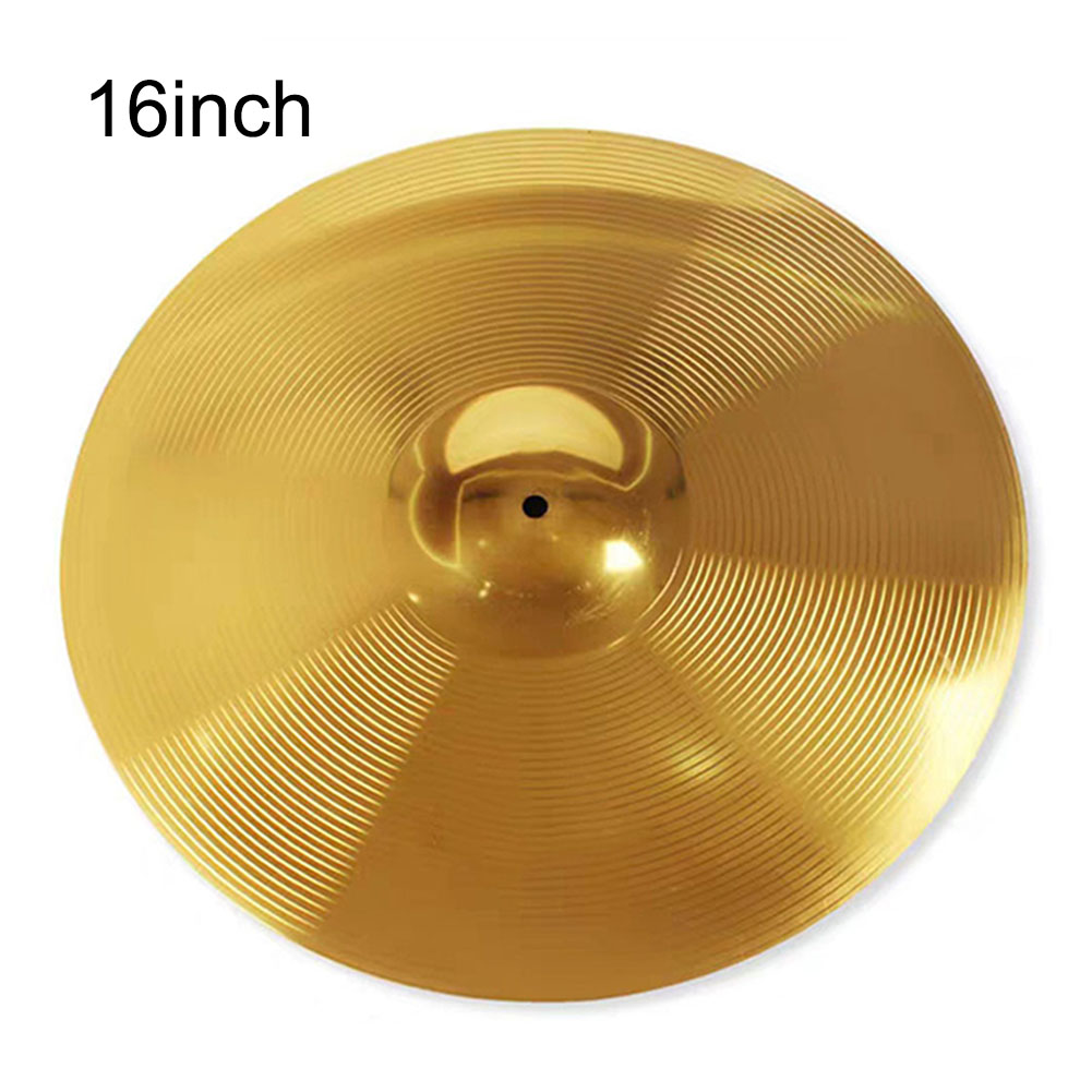Brass Cymbals Practical New Cymbal ddmysmile 1Pc 8/10/12/14/16Inch Brass Golden Melodious Sound Well-Made Cymbals Beginners Smile