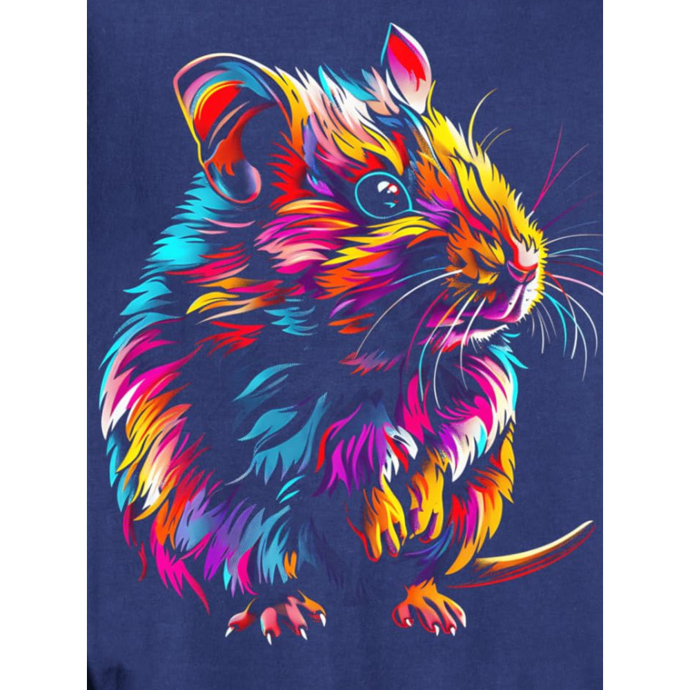 Long Sleeve Shirts for Men sweatshirt Mouse Art Design Colorful Mouse Illustration Graphic Tees Sweatshirt T shirt Tee Streetwear Casual tops clothes