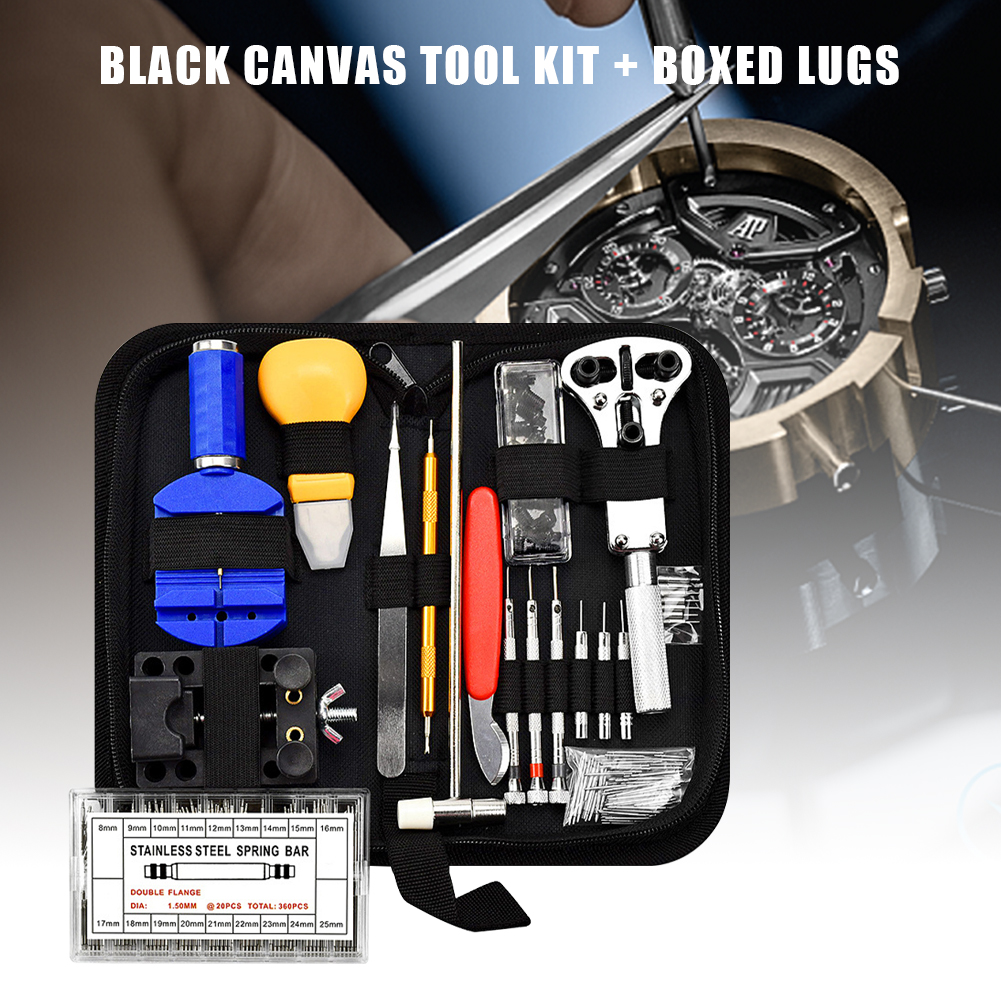 507pcs Watch Link Back Removal Tool Watch Repair Tool Kit Anti-Rust Portable Spring Bar Tool Set for Watch Disassembly Assembly