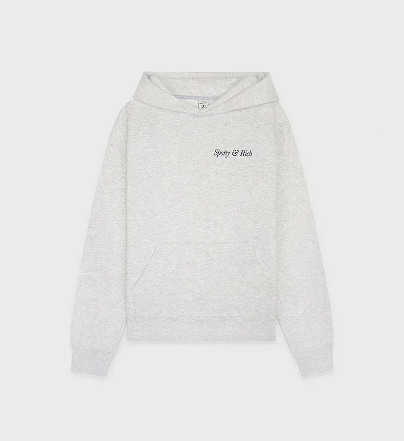 Early Spring New North American Niche Sporty&Rich Letter Printed Fleece Sweatshirt Women's Hoodie