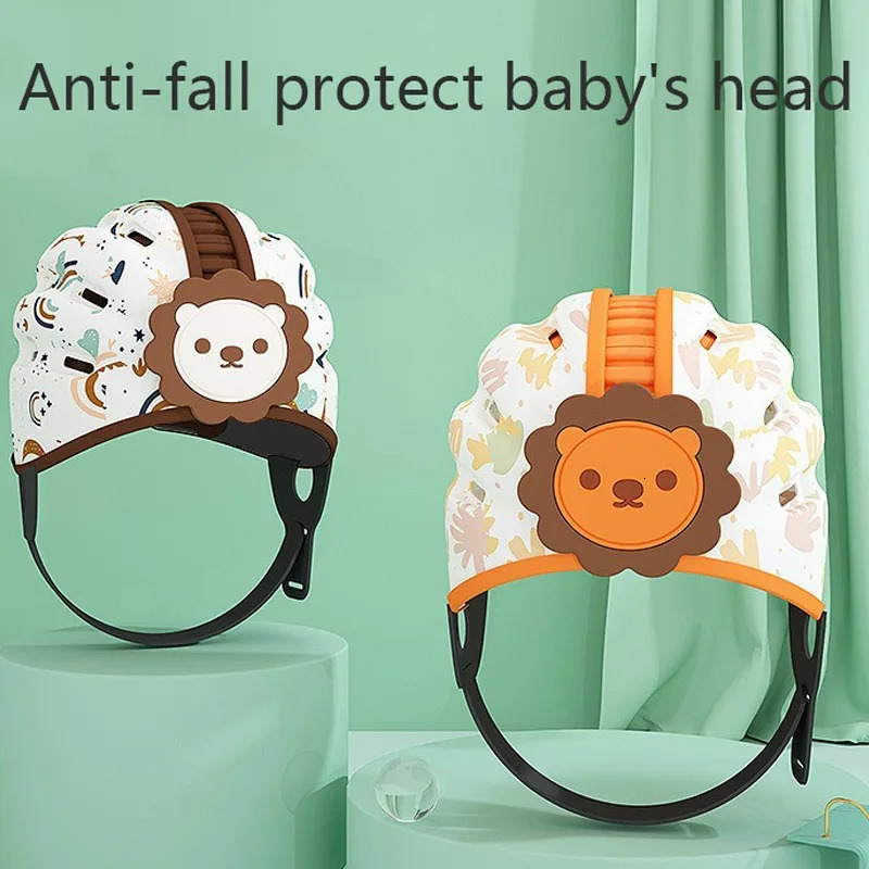 Adjustable Baby Helmet for Crawling Walking 6M-2T Anti Fall Kids Helmet Safety Caps born Children Cartoon Head Protector Hats 241112