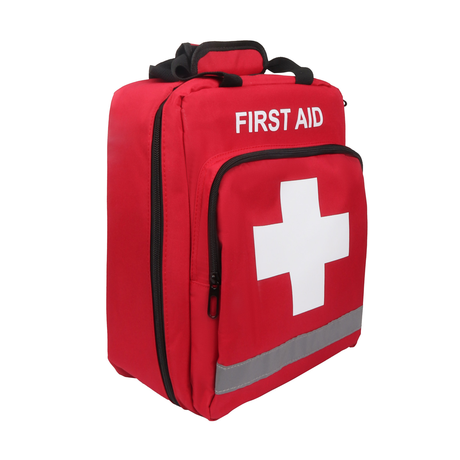 Backpack Emergency First Red Aid Bag Empty Medical First Aid Backpack Treatment First Responder Trauma Bag with Reflective Strip smile