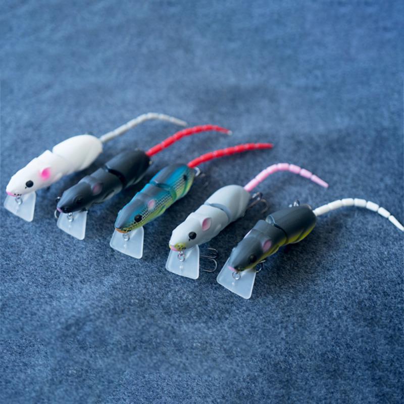 Plastic Mouse Artificial Lure Mouse Fishing Lure Swimbait Rat Pike Bass Minnow Floatingbaits Fishing Tackle Accessories smile