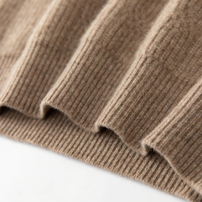 Mens Winter Round Neck Thick Package Knitted Fried Dough Twisted Jacquard Sweater 100% Wool Loose Knitted Hoodie 241113