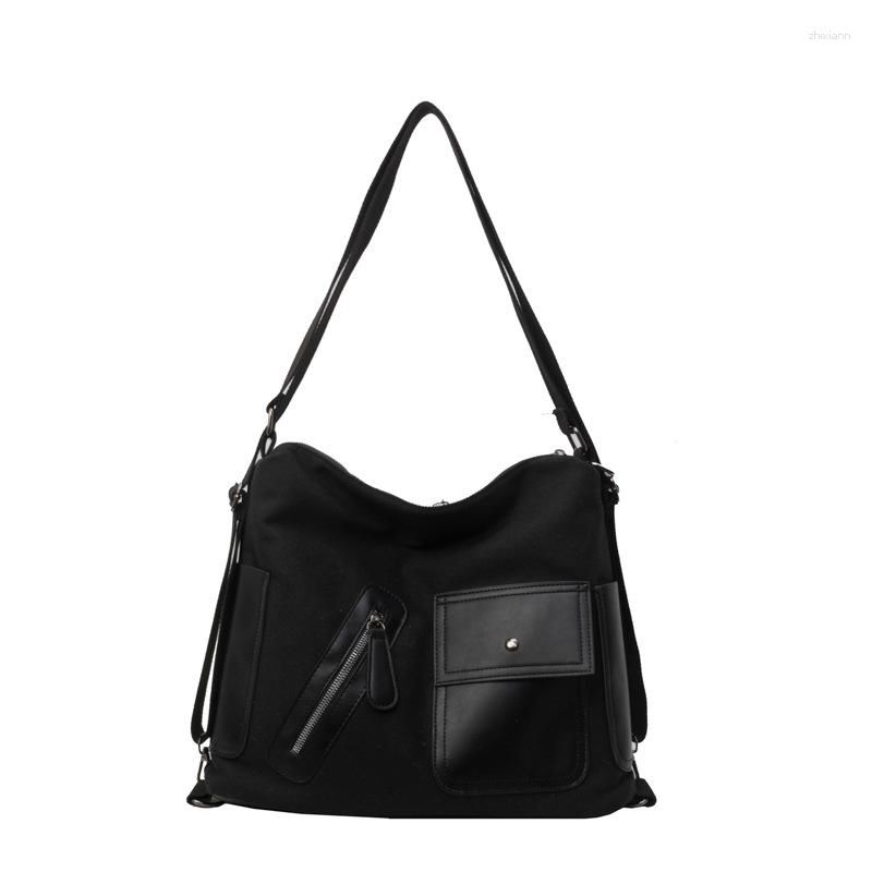 2025S designer Korean Style Canvas Tote Bag for Women - Large Capacity Shoulder Messenger Backpack Handbag shoulder women bag crossbody bag