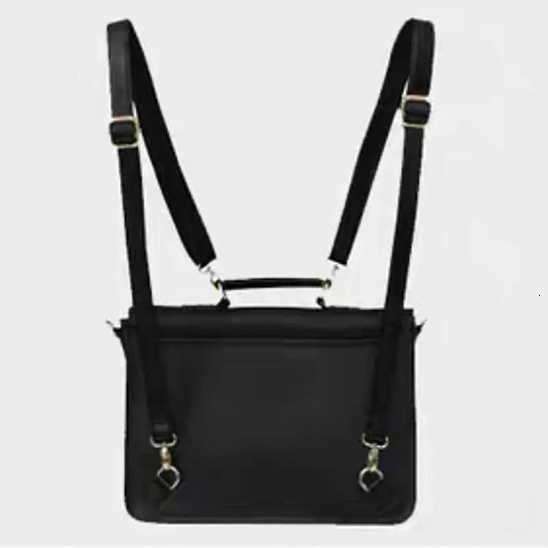 Fashionable unisex basic briefcase backpack womens retro backpack student school high-capacity shoulder bag 241112