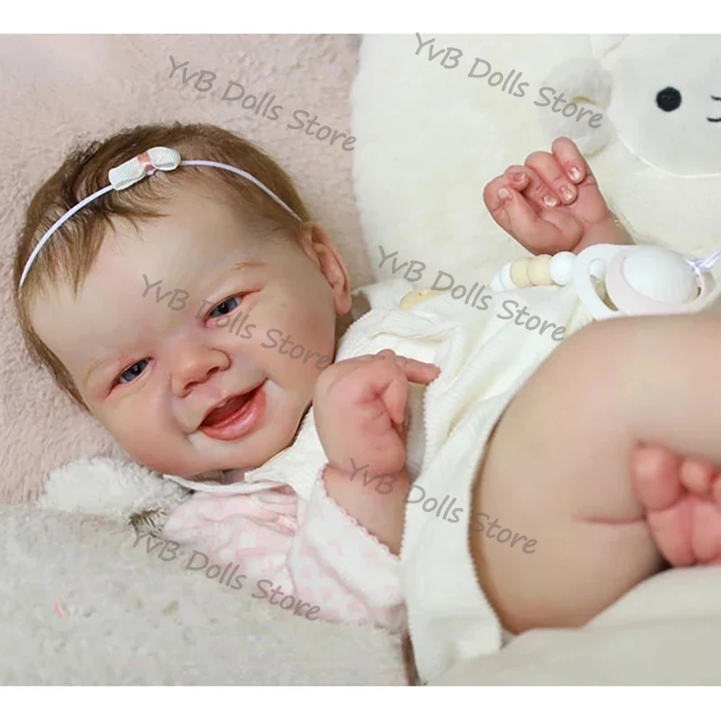 19inches Reborn Painted Doll Kits Soft Vinyl Reborn Baby Dolls Accessories DIY Realistic Toys DIY Reborn Dolls Kits