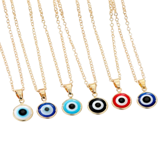 Fashion Colors Evil Eyes Pendant Necklace Turkish Eye Chains Choker Necklaces Clavicel Chains for women jewelry