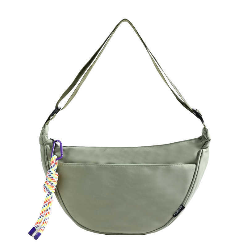 Casual bag, female trend, large capacity, new fashion, summer single shoulder crossbody bag, minimalist fabric bag, dumpling bag
