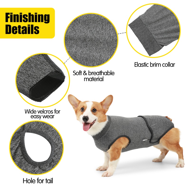 Dog Recovery Suit Pet Home Wear Pajamas High-elastic Breathable Dog Jumpsuit Pet Operative Protection Physiological Bodysuit