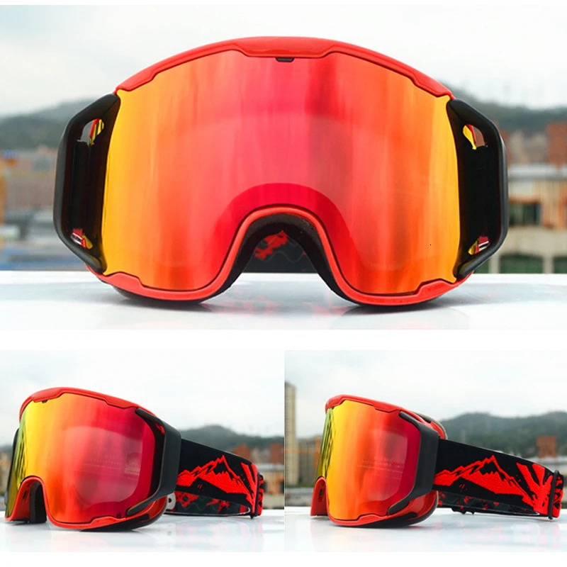 JSJM ski goggles for men and women double-layer anti fog large ski goggles for winter outdoor windproof protection ski goggles for skis 241114