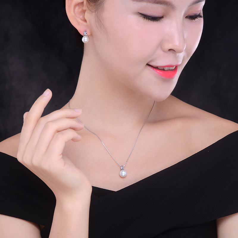 Sinya Freshwater Pearls Earring 925 Sterling Silver Euro English Lock Fine Jewelry New And Hot Hoop Earrings for Women Ladies