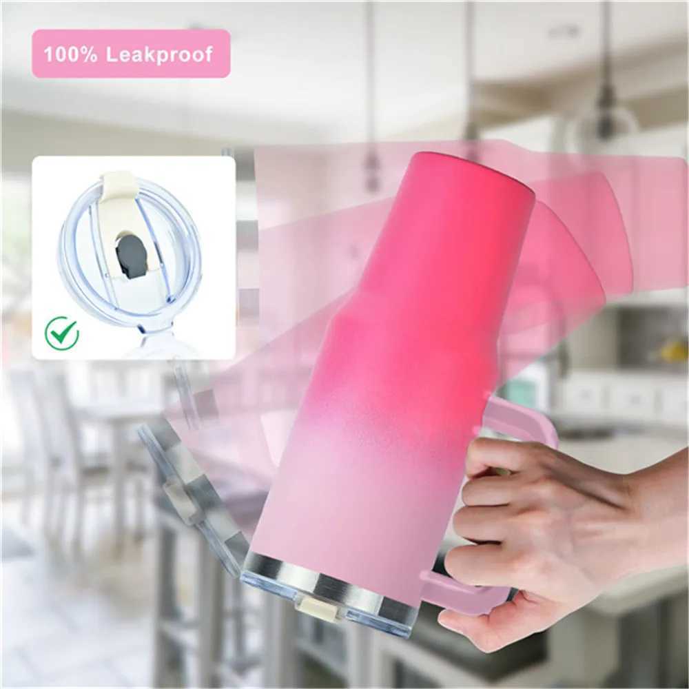 Replace the 40 ounce explosion-proof splash proof cover with a handheld leak proof sealing cover suitable for familiar cups Y241114