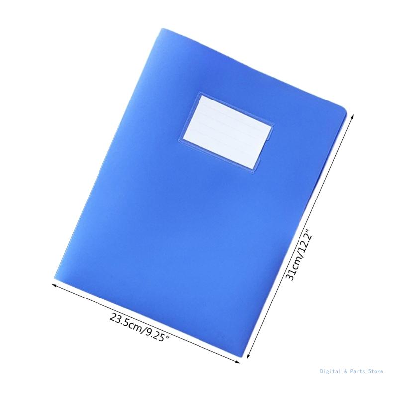 M17F 2Pcs File Folder Two Pocket Folder with Clear Label Window, Letter Size Paper Folders Document Folder for Office School
