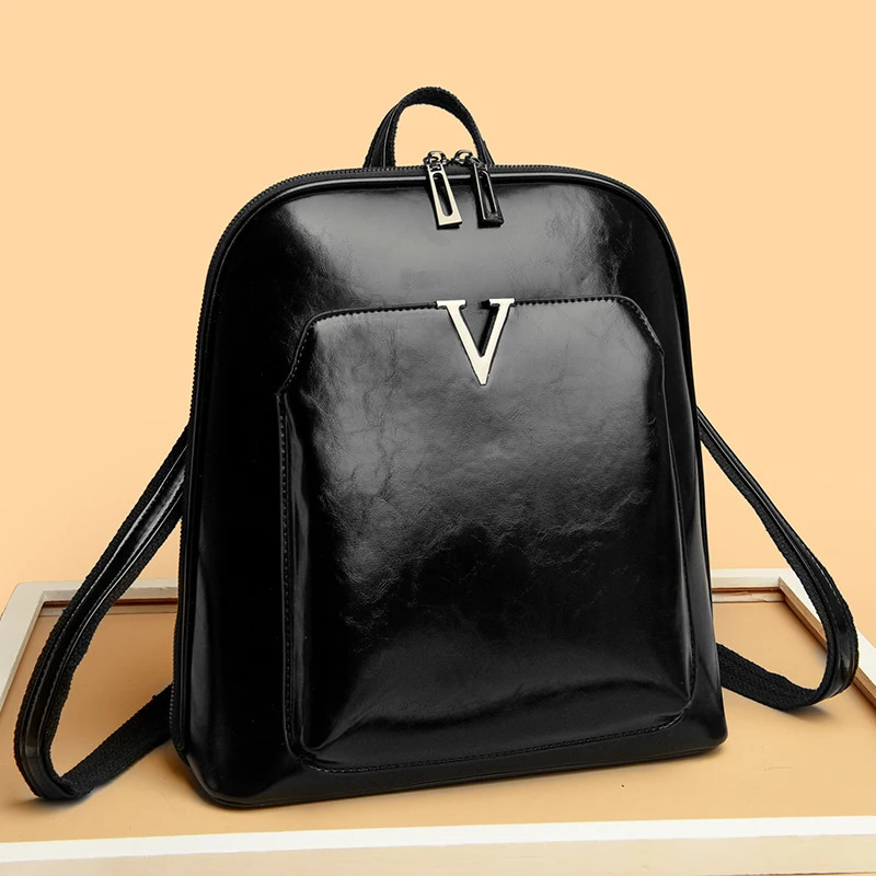 Women Leather Backp… - image