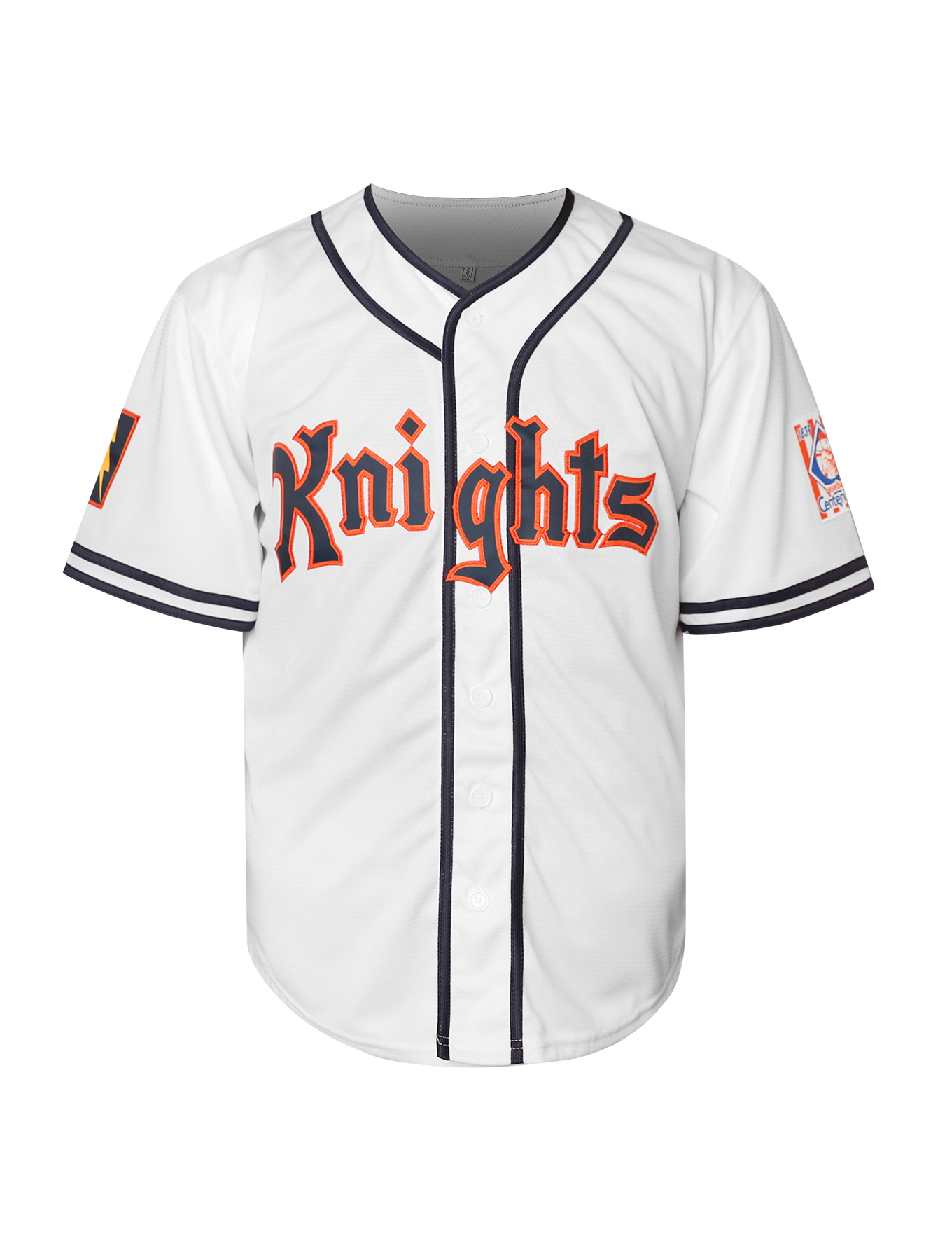 Mens Classic Baseball Jersey - Breathable Short Sleeve Shirt With 9 KNIGHTS Embroidered Letter Number Design For Training And Compeon