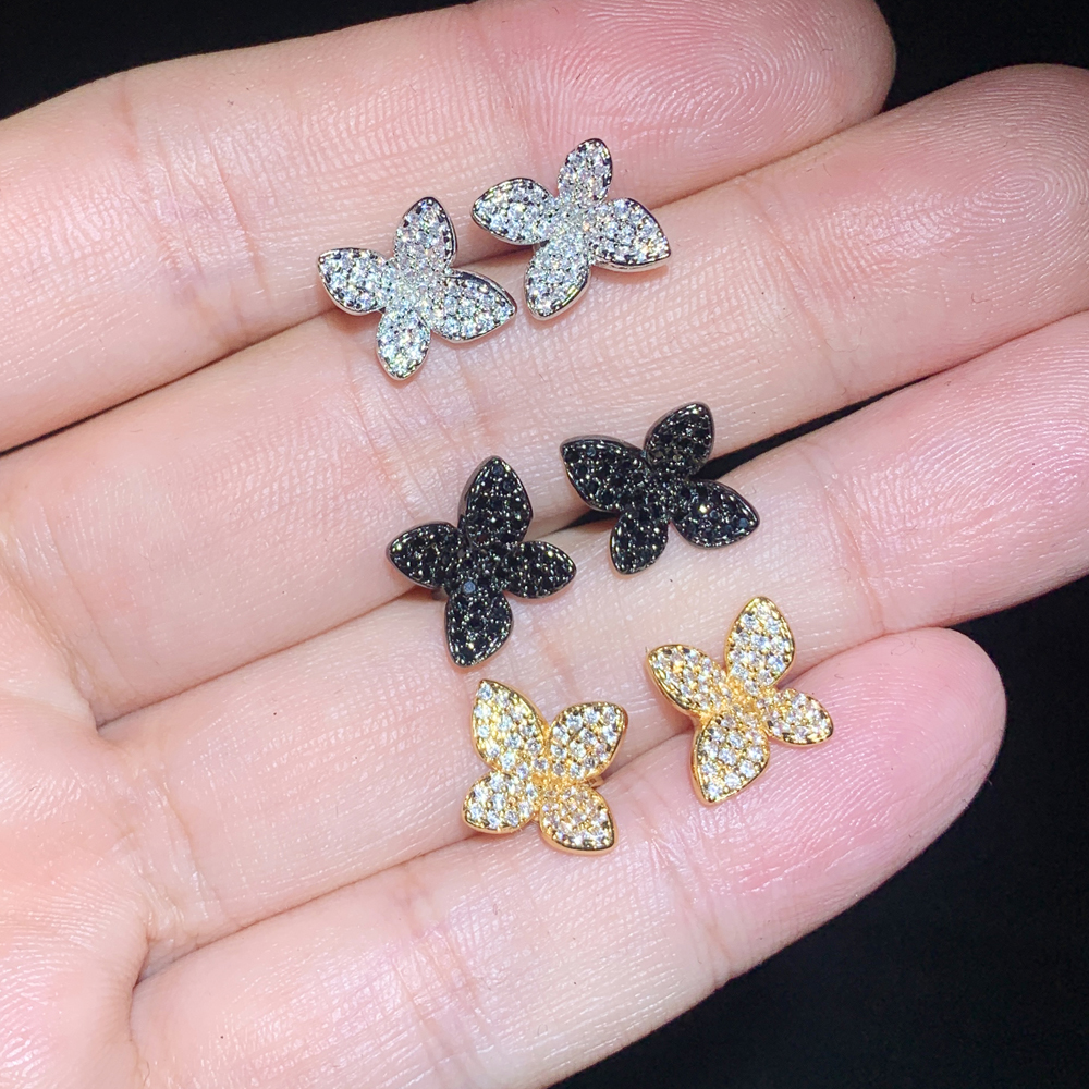 Hot Fashion wer Leaf Shaped Earrings for Women Gorgeous Micro Paed Bg Cubic Zirconia Bridal Wedding Jewelry