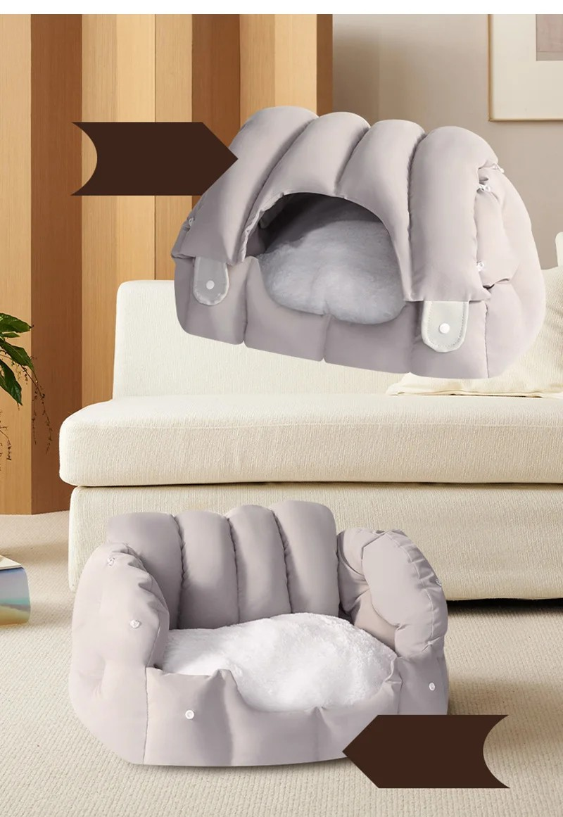 Arched Cat Bed Warm Cave Cat House Comfortable Sleep Bag for Cats Soft Kitten Puppy Sofa Cat Sleeping Bed Pet Supplies