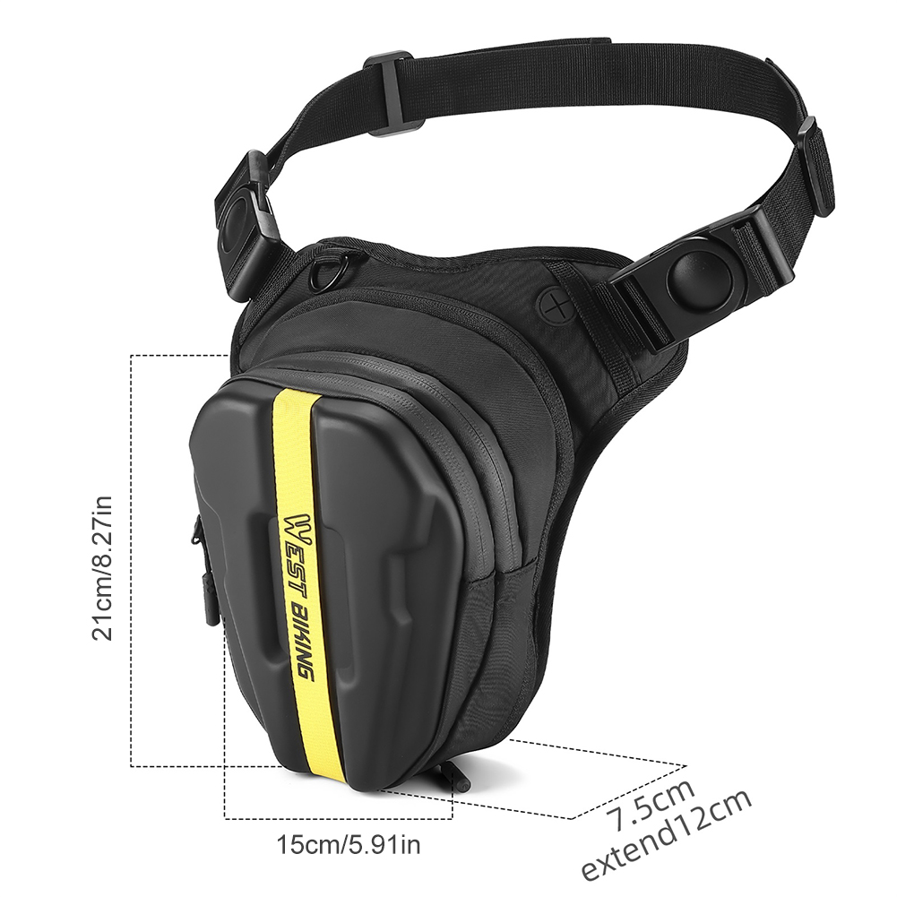 Drop Leg Bag Crossbody Shoulder Purse Expandable Motorcycle Leg Bag Waterproof Motorcycle Waist Pack for Cycling Hiking Climbing