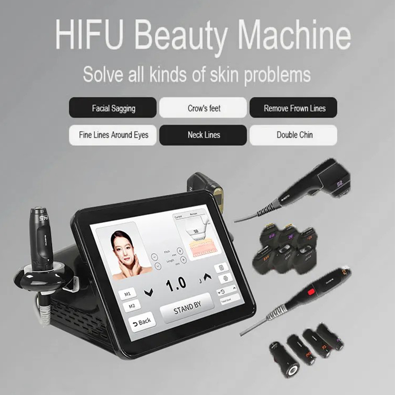 2-In-1 Smas Tightening Double Chin Hifu Portail Skin Revitalization Fat Removal Sculptures Body Machine