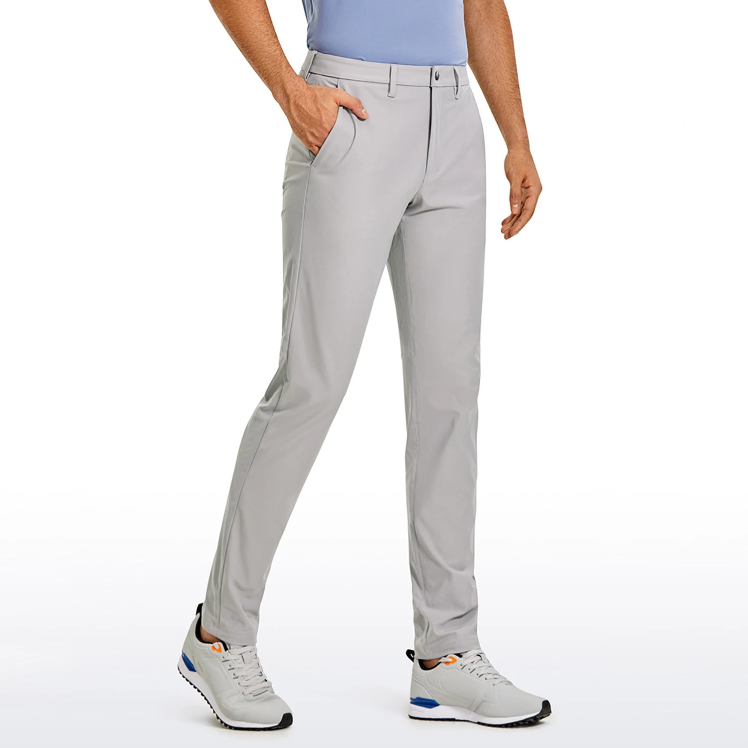CRZ Yoga Mens All Day Comfortable Golf Pants -34 inch Quick Dry Lightweight Work and Leisure Backpack 241114