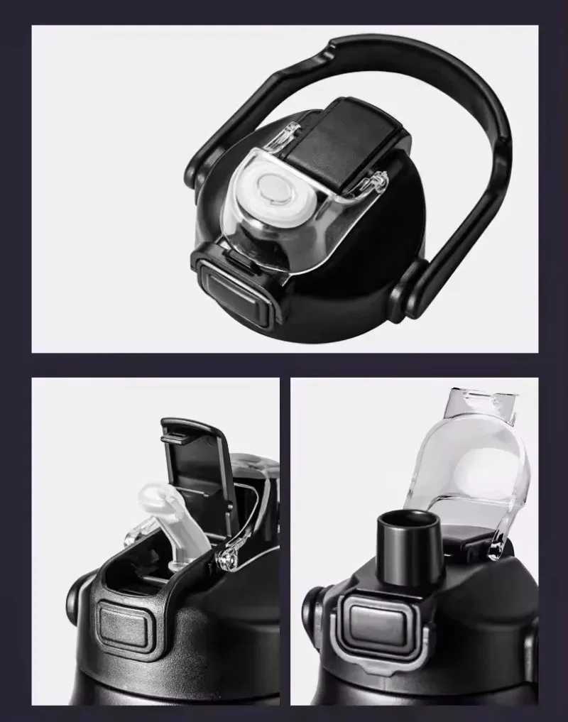 800/1500ML outdoor hot portable 304 stainless steel hot g vacuum flame hot and cold sports water bottle Y241114
