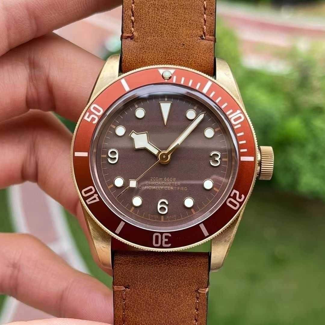 U1 Top AAA Black Bay 3A Quality Watch Ceramic Bezel Swiss Watch BB58 Bronze Series Automatic Mechanical Sapphire Luminous Geneve Watches Men's Large Dial Gift Montre