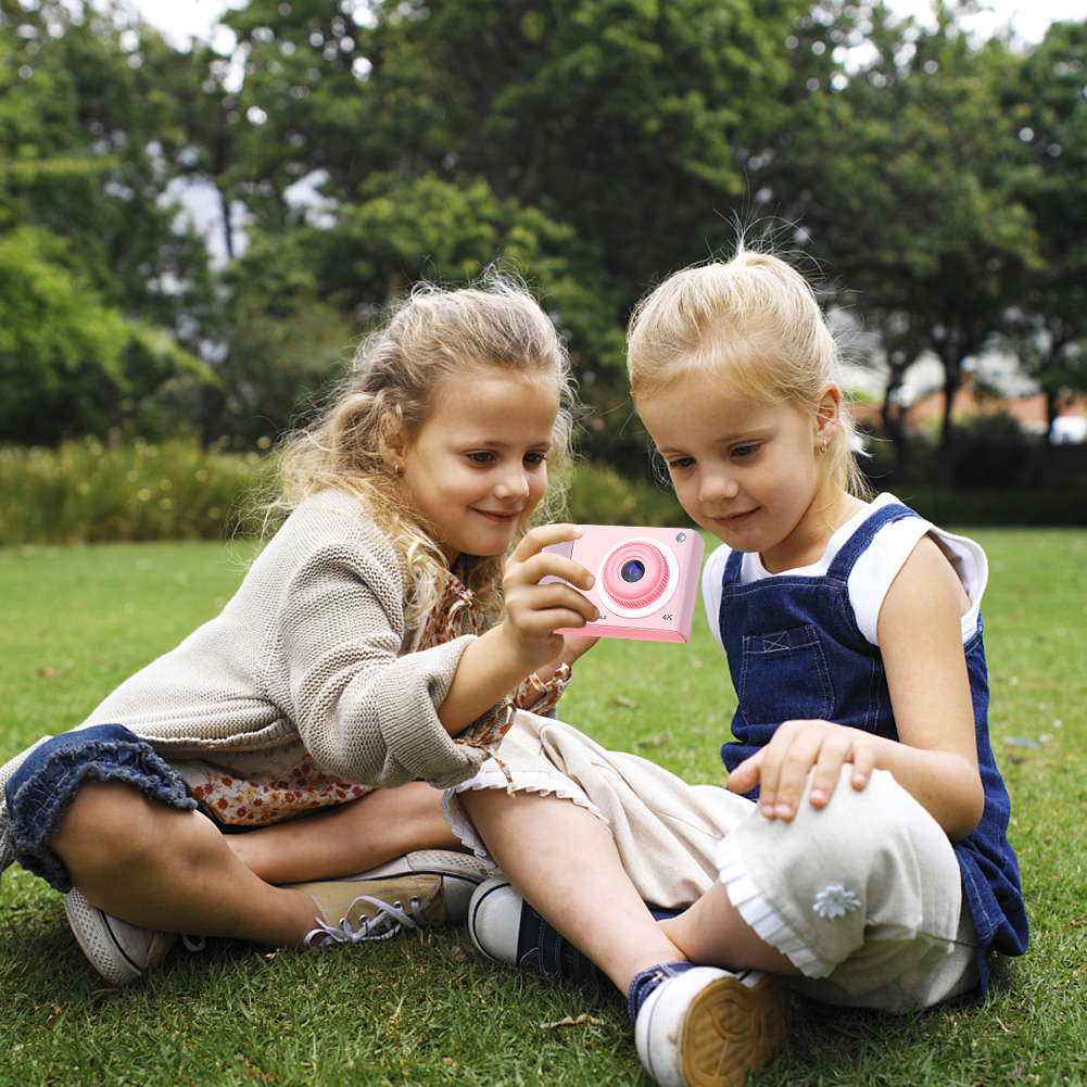 CCD Camera HD 1080P 48MP Dual Lens Portable Kids Camera Anti Shake Kids Digital Camera Support 32GB Card for Boys Girls Children