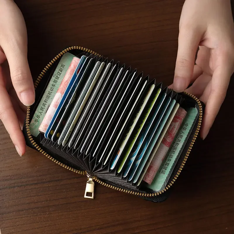 Women's Short Wallets PU Leather Female Credit Card Holder Wallet Fashion Ladies Small Zipper Wallet with Coin Purse Pouch