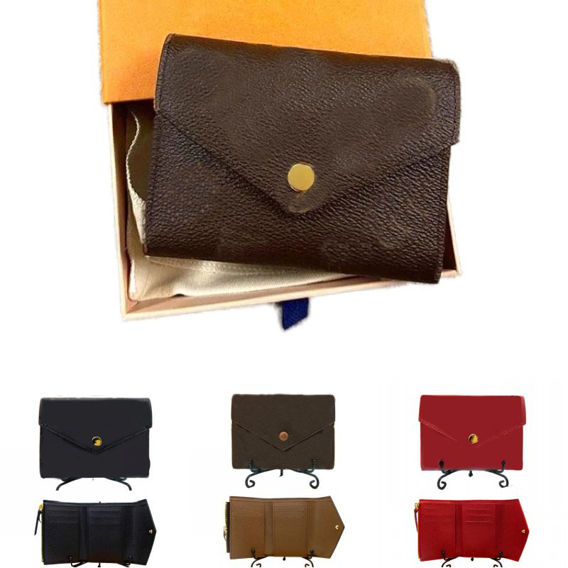 Real leather designer women card holder coin purse solid letter old flower portafoglio vintage portable flap small wallet classic popular xb172 C4