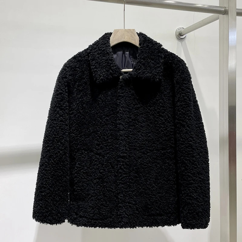 Autumn Womens Winter Fashion Sheep Cut Jacket Mens True Cotton Fur Coat Mens Thick Warm Casual Coat 1404 241113