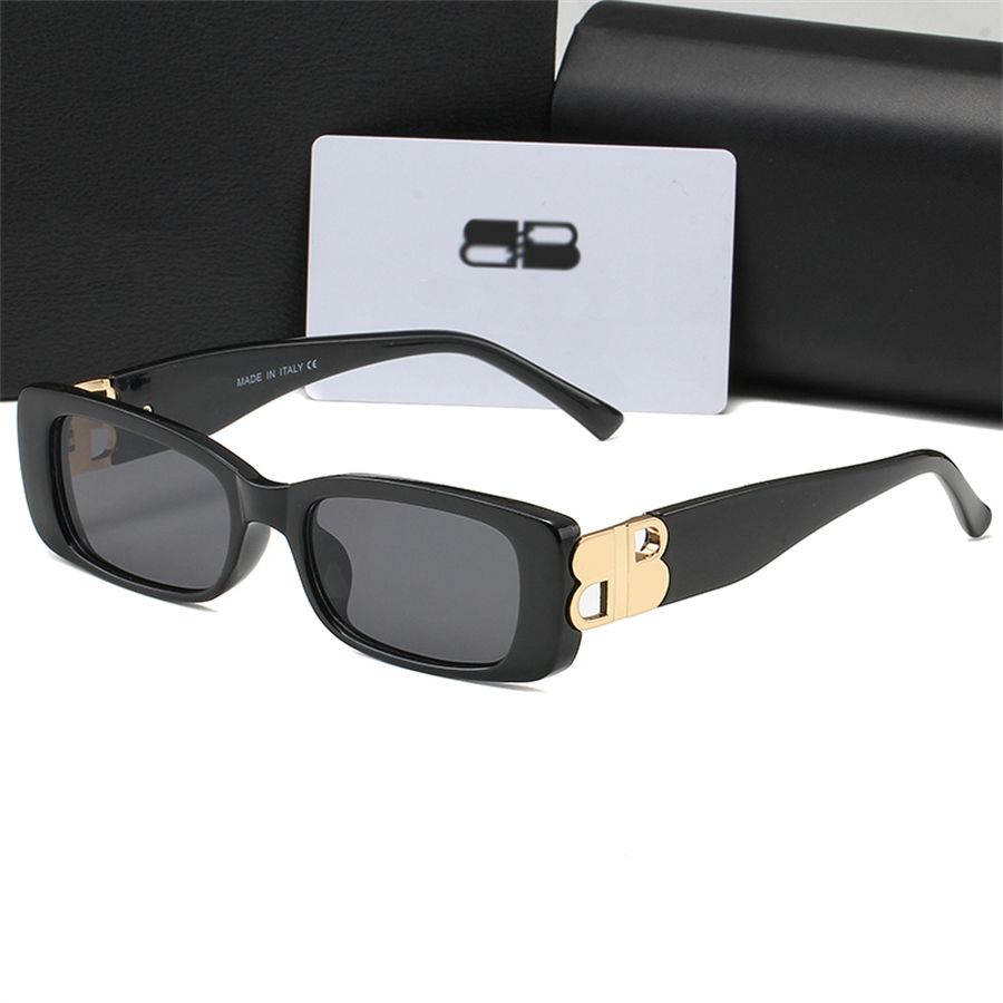Designer Sunglasses Outdoor Casual sun glasses Small Rectangle Bb Logo Women Men classics Design Ladies Outdoor Shopping Shade Retro high quality with glasses