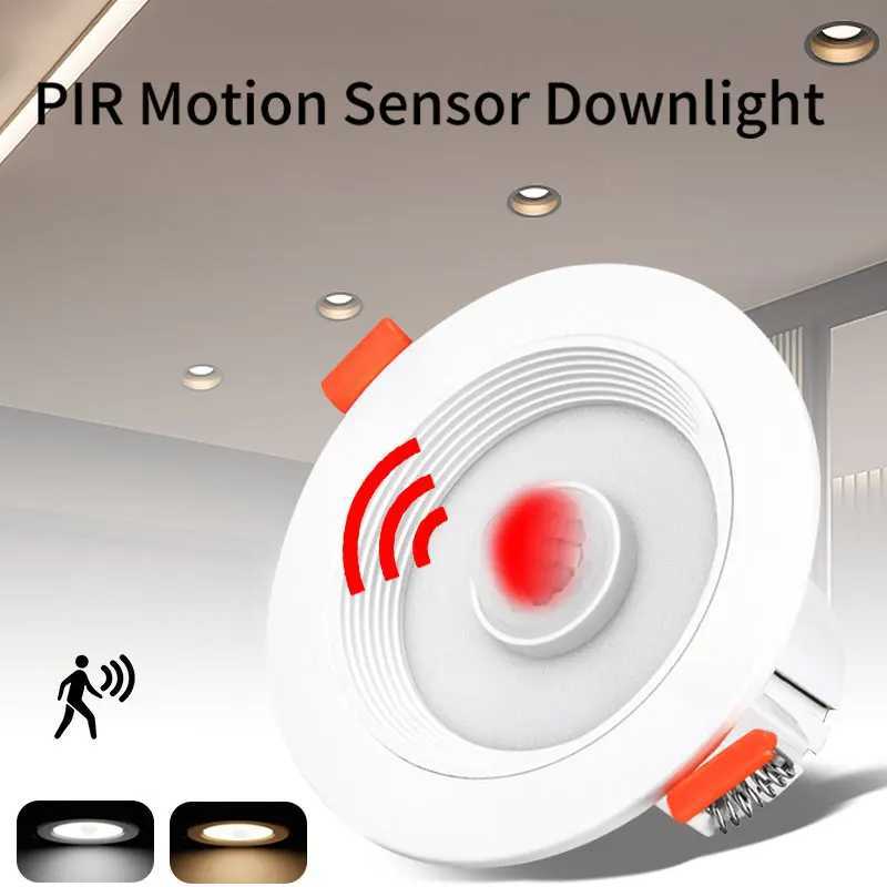 PIR Motion Sensor Spot LED Downlight 5W 10W 15W 20W Smart Home LED Spot Light AC85-265V Recessed Ceiling Light For Living RoomLX241114